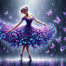 5D Diamond Painting Kits for Adults,Butterfly Angel Fairy Diamond Art Kits for A