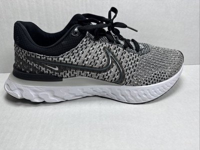 Nike React Infinity Run Flyknit 3 Men s 13 Black Grey Running Shoes DH5392-006