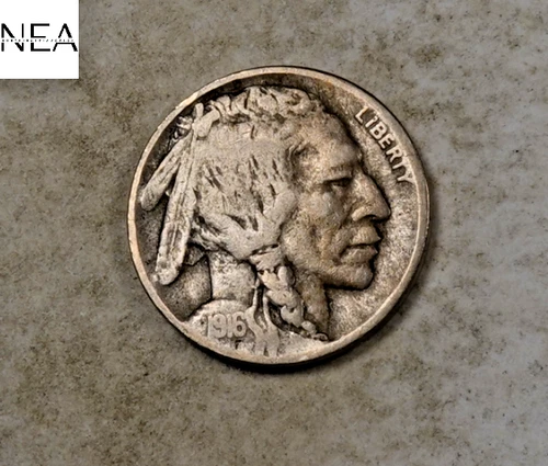 1916-D Buffalo Nickel ~ Very Fine VF ~ Semi-Key Date! ~ ZB510