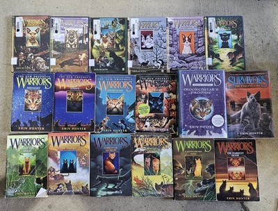 Set Lot 18 CAT Warriors 1-6 New Prophecy 1 3-5 Super Hunter Tigerstar & Sasha  