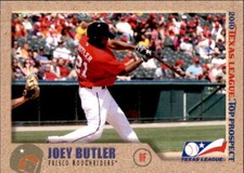 2010 Texas League Prospects Grandstand 2 Joey Butler Pascagoula Mississippi Card