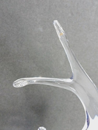 Jussis Glass SWORD FISH = Blue / Gold / Clear = 7.5" tall = Very Nice! - Picture 5 of 12