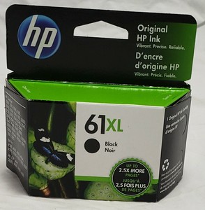61 XL HP Black Ink Cartridge | eBay