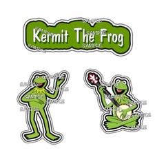 Disney Kermit the Frog 3pc nn Scrapbook Premade Page Paper Piece die cut