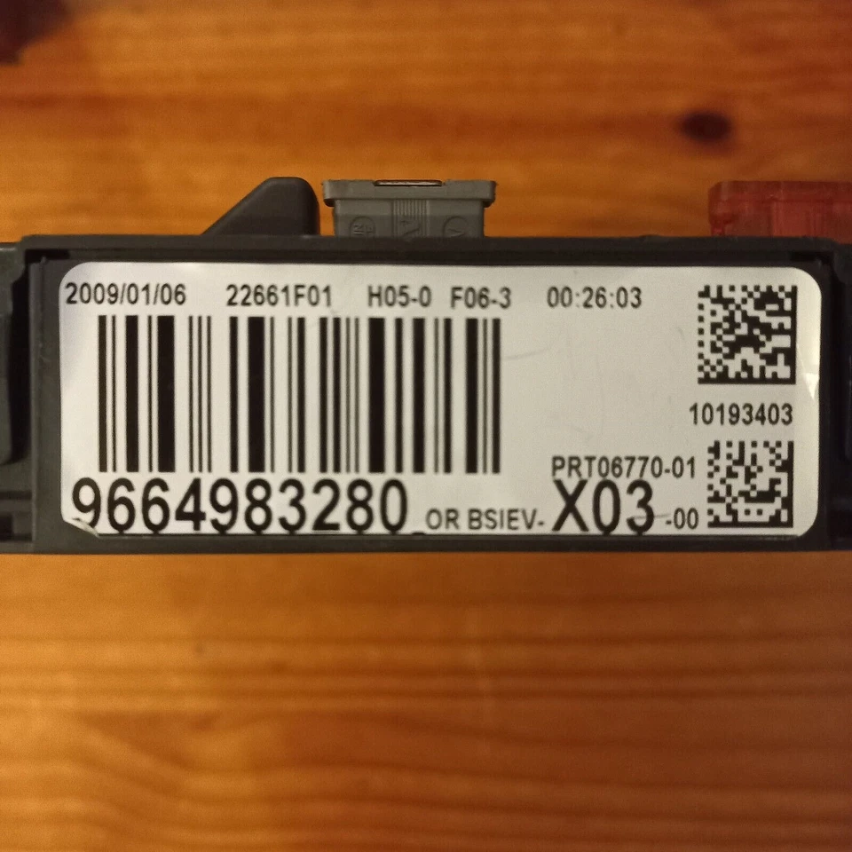 BSI    CITROËN   C3 II   VALEO   BSIEV-X03  22661F01  H05-0   F 06-3 - Image 2 of 2