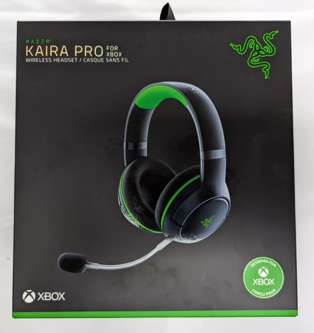 Razer Kaira Pro Wireless Gaming Headset for Xbox Series X|S, Xbox One:  Triforce Titanium 50mm Drivers - Dedicated Mobile Mic - EQ Pairing - Xbox