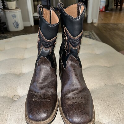 Austin Trading co Boots Youth Child Size 5 Brown Western