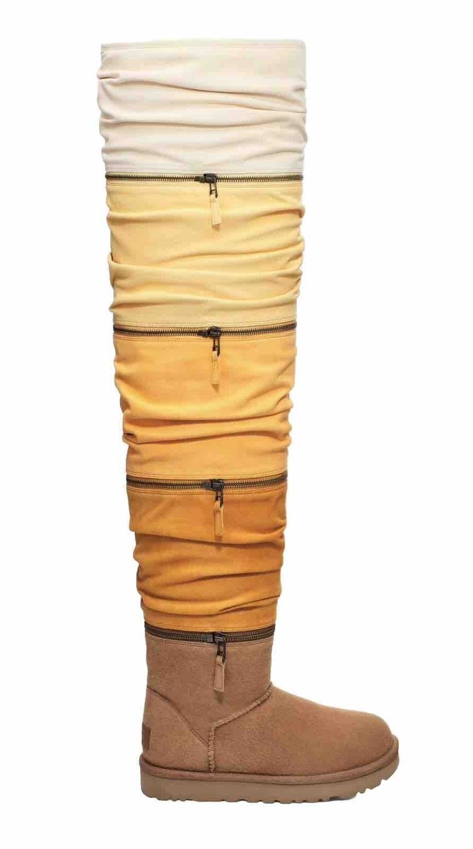 UGG CLASSIC ULTRA ULTRA TALL ZIP CHESTNUT MULTI BOOTS US 6 UGG CLASSIC ULTRA ULTRA TALL ZIP CHESTNUT MULTI BOOTS US 6