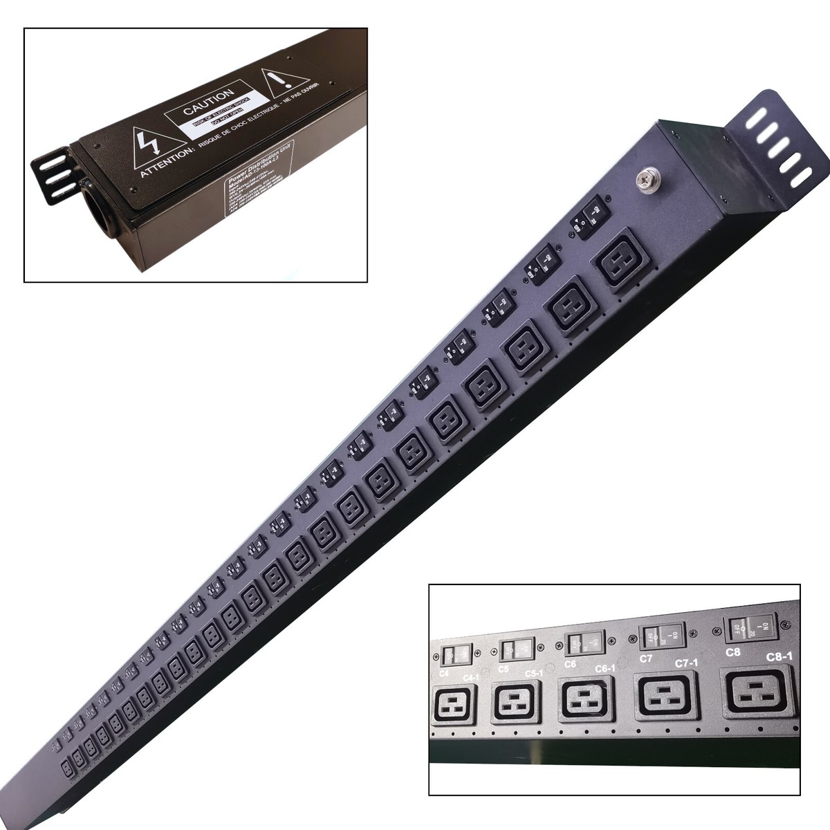 415V 3-Phase High Power Mining PDU | 24x C19 125A Input | 240V