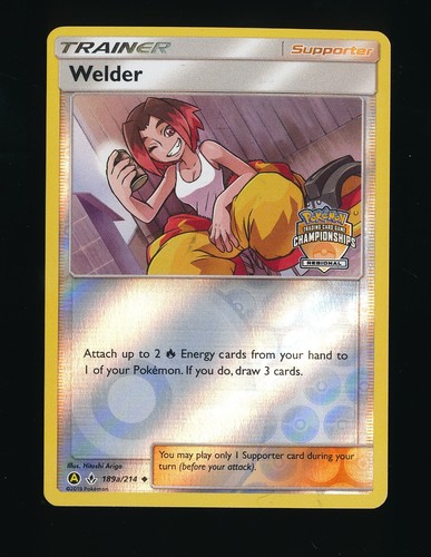 WELDER REGIONAL HOLO 189A/214 2019 UNBROKEN BONDS ALTERNATE ART LP POKÉMON TCG