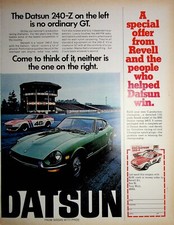 Original 1972 Vintage Datsun Ad: The Datsun 240-Z on the left is no ordinary GT.