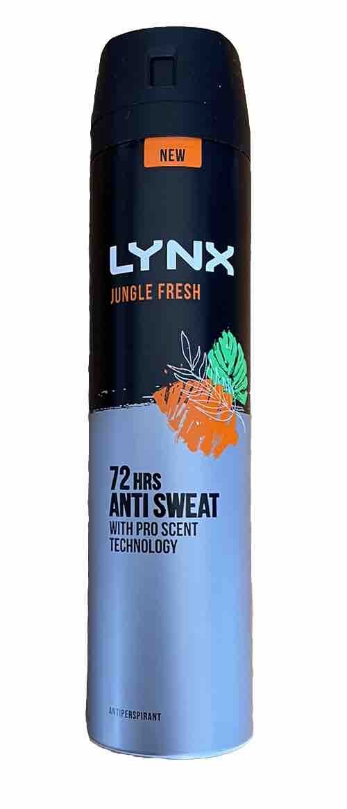 2 x Lynx Jungle Fresh Antiperspirant 72 Hrs Anti Sweat Tech 250ml - Image 2