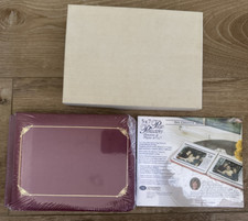 Creative Memories 5x7 Burgundy Scrapbook Album Gold Trim w/Extra Pages NEW