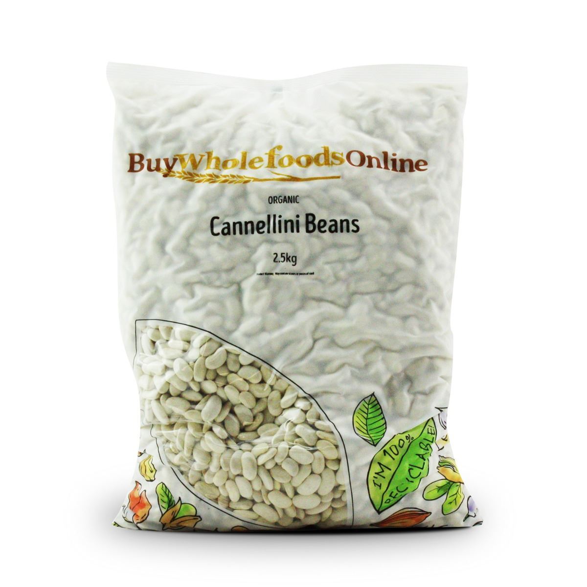 Organic Cannellini 2.5kg | BWFO | Free UK Mainland P&P