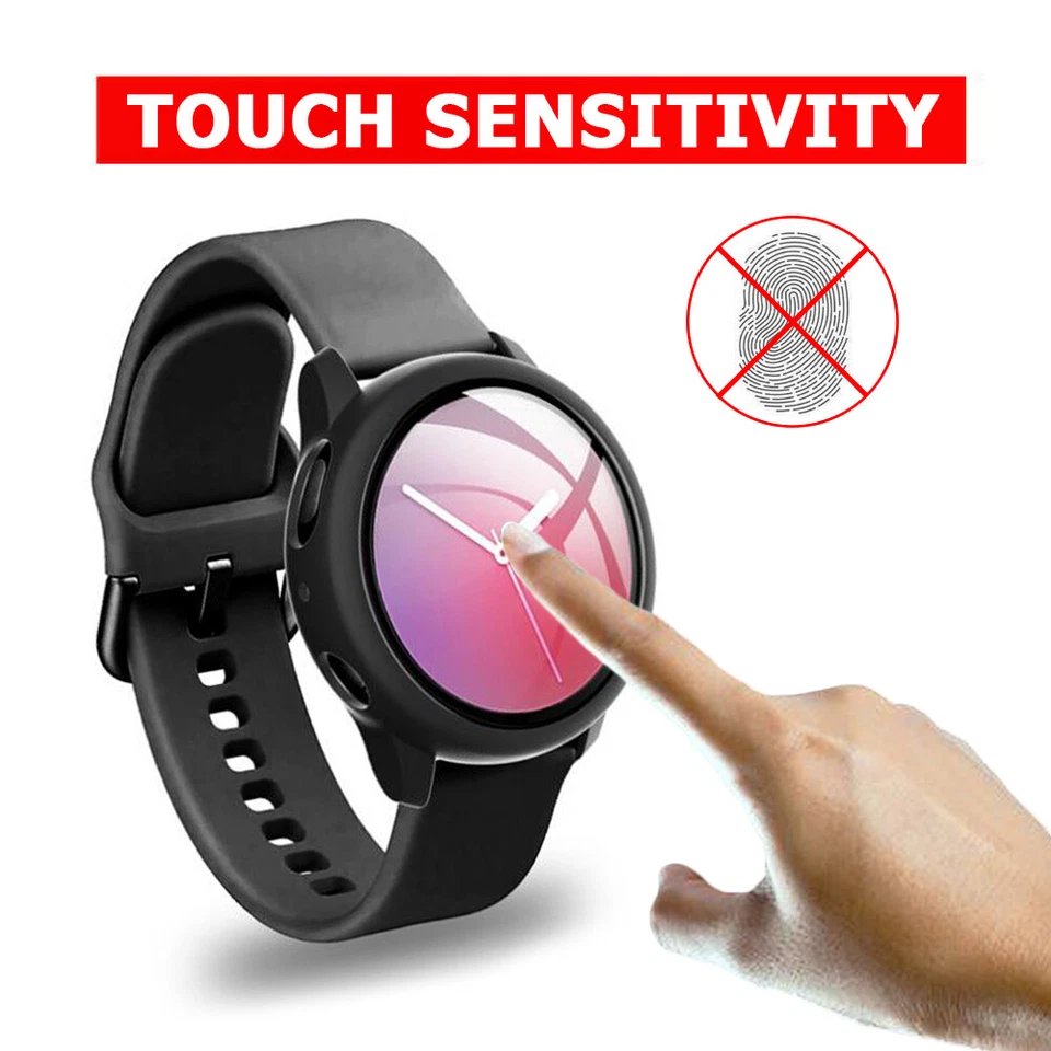 For Samsung Galaxy Watch 8 7 6 5 4 40/44 Full Case Glass Screen Protector Cover - Image 2 of 4