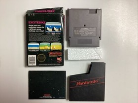 Excitebike- NES Complete TESTED CIB Circle Rev A Black Box Nintendo B