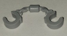 LEGO Piece Part Gray Handcuffs Police Robbers Cop Minifigure Accessory