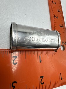 VINTAGE MOET & CHANDON STERLING SILVER LIGHTER HOLDER 925    FITS MINI BIC