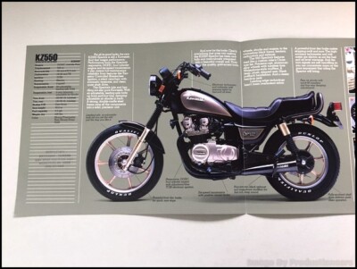 1983 Kawasaki KZ550 Spectre Motorcycle Bike Vintage Sales Brochure