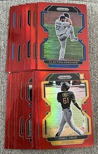 2022 Panini Prizm MLB Baseball Veterans & Rookie RC RED Parallel Cards You Pick!