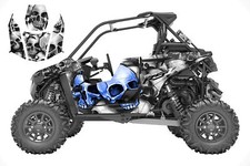 Polaris RS1 graphics wrap kit 24 mil thick racing vinyl Boneyard Skull #9800