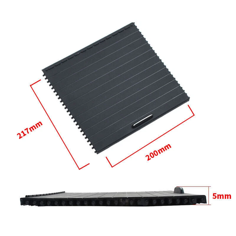 Cubierta portavasos consola central persiana enrollable deslizable para Benz W166 ML GL 2012-2019 Foto 4 de 4