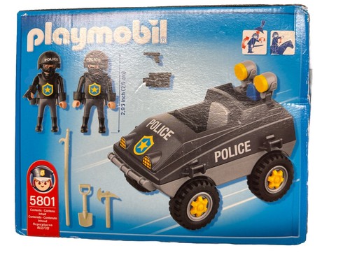 New Sealed Playmobil 5801 Swat Team Vehicle 36 pc - Picture 5 of 10