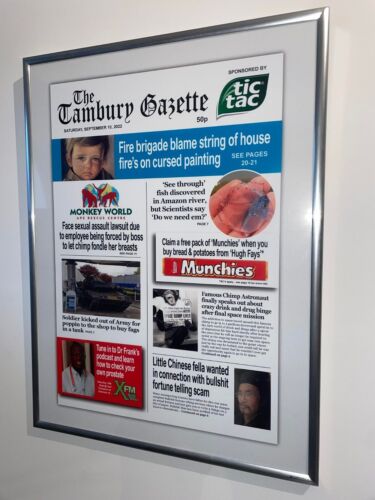 RSK 'Tambury Gazette' Wall Art Poster/Print - Ricky Gervais, Karl Pilkington XFM - Picture 4 of 4