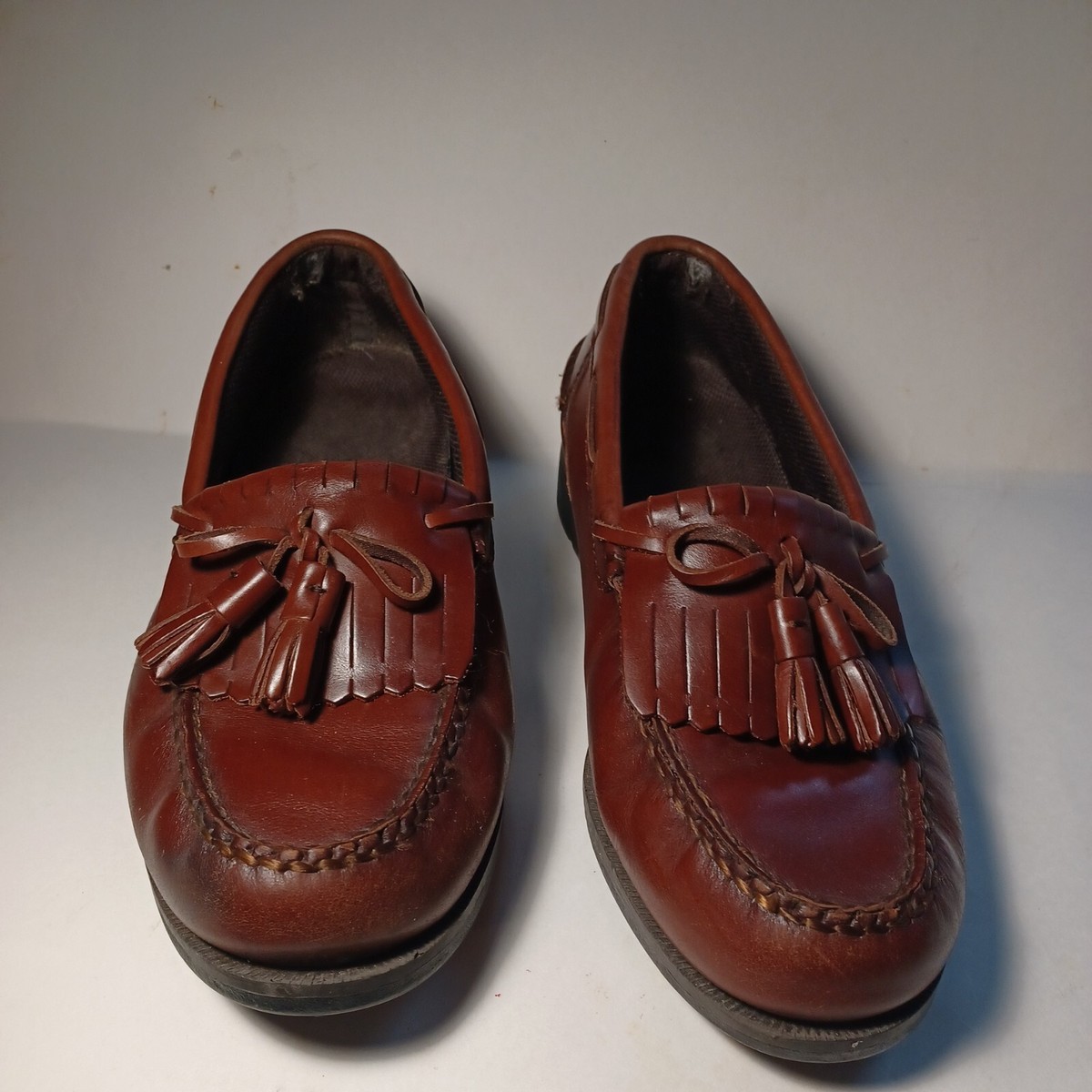 Hunter\'s Bay Leather Collection Tassel Loafer Brown Preppy Shoes‎ Men\'s Size 8 Hunters Bay Collection Brown Leather Tassel | Mercari main image 2