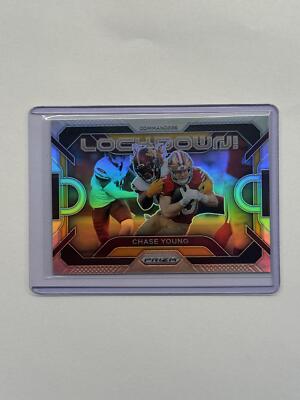 2023 Panini Prizm Chase Young Lockdown! Prizms Silver Commanders #LD-15