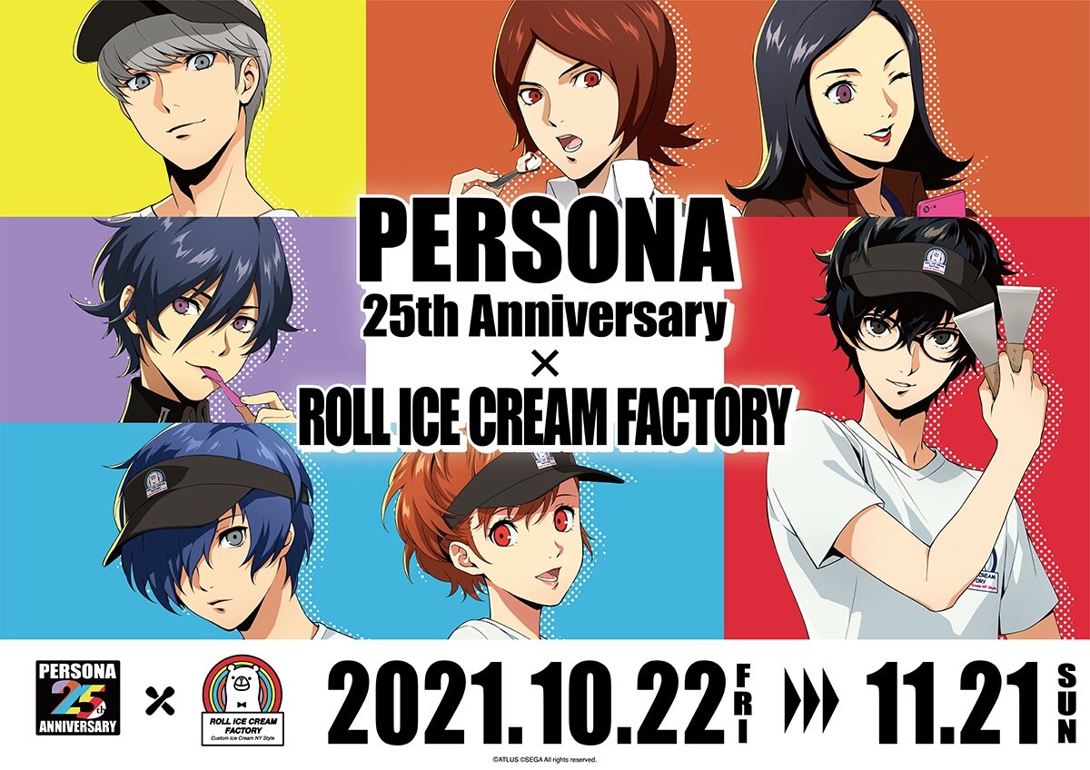 Lot 7] Persona 25th × Roll Ice Cream Factory Hero Heroine