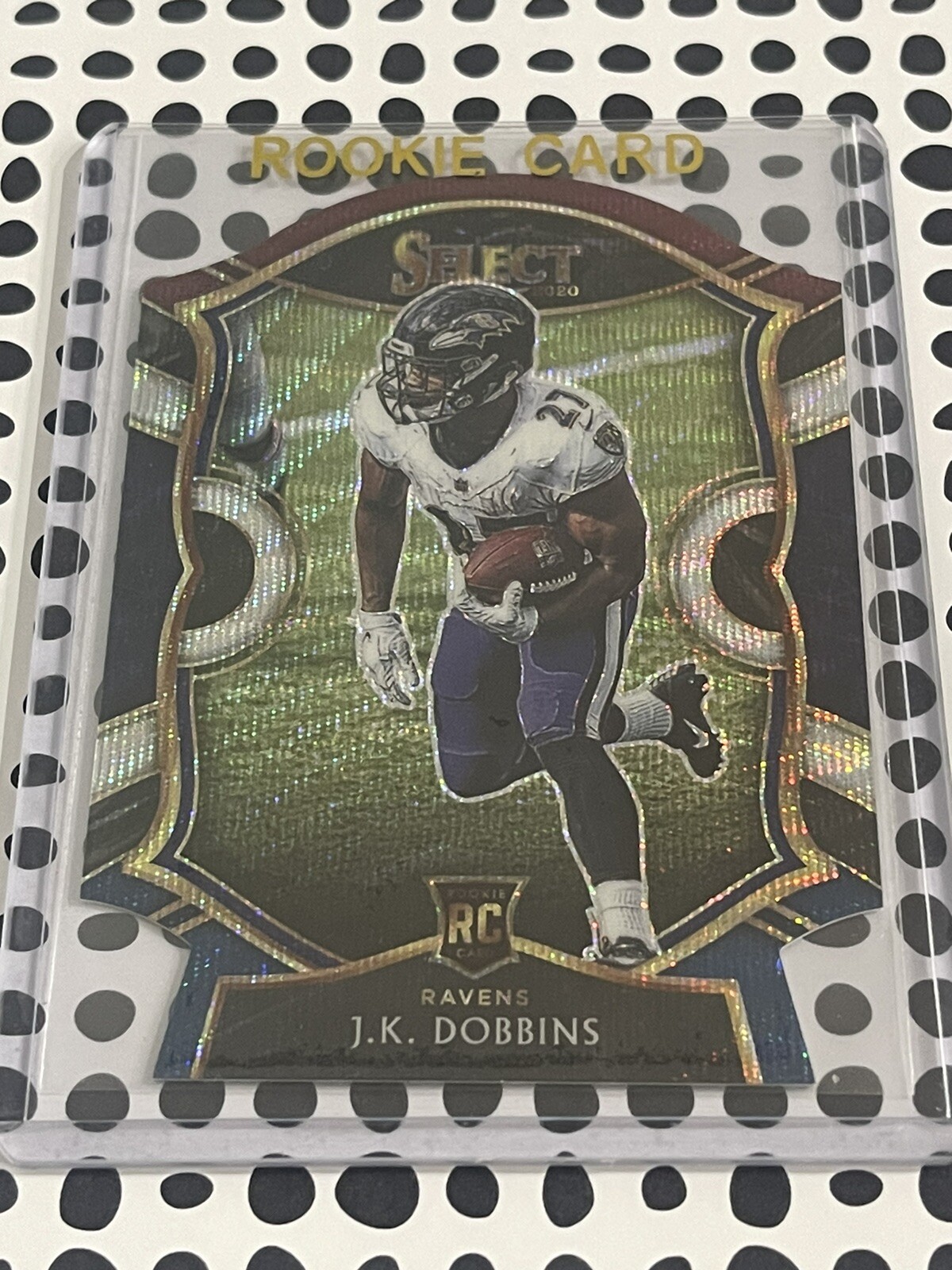 JK Dobbins 2020 Select Concourse Red White Blue Prizm Rookie Card 52