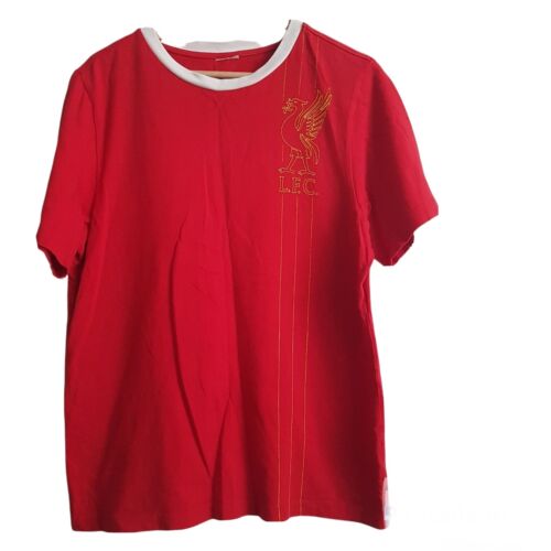 Adidas Liverpool FC T Shirt Soccer Football  Embroidered Retro Logo 2008 Size M - Picture 1 of 8