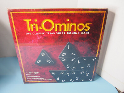 TRI-OMINOS  Classic Triangular Domino Game Vintage by Pressman 1997 New Sealed