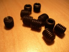 IMPERIAL Black Grub Screws 1/4" 3/8" UNC (CUP POINT)  High Tensile Socket Allen