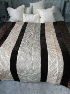 Primark Patchwork Colcha Cobertor Edredón Tamaño 160 X 220 cm Terciopelo y  satinado en muy buena condición | eBay