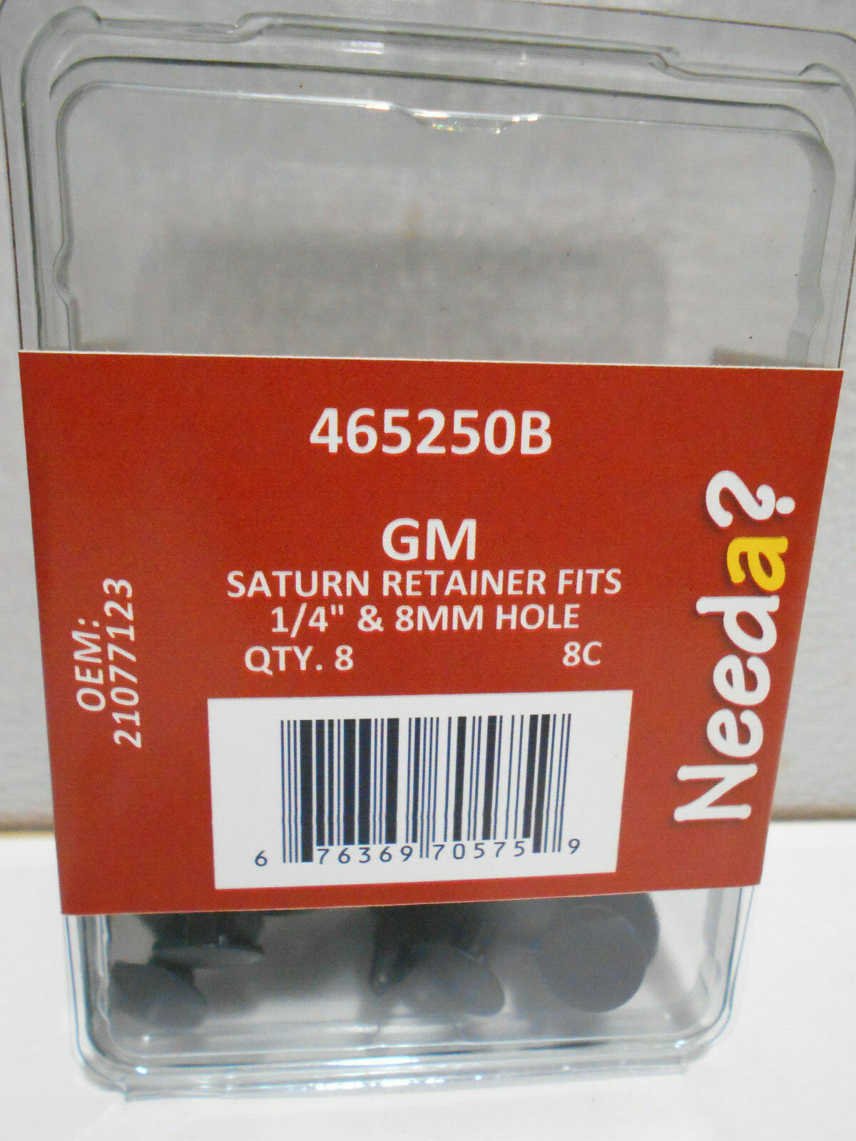 Pack of 8 New Needa Parts 465250B GM Trim Panel Retainers 1/4 & 8mm Holes