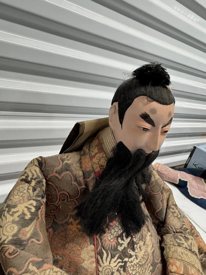 Antiguo Emperador Japonés Jinmu Tenno Musha Hina Edo Muñeca Ningyo Xtra Foto 4 de 4