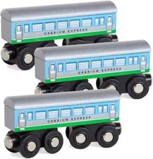 Thomas the Tank Engine Wooden Railway Express Coach Cars Wooden Train 3 Pcs
