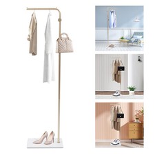 Metal Coat Rack Freestanding 3 Hooks Entryway Coats Hanger Freestanding 170CM-H