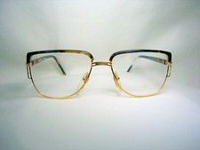 Robert Capucci luxury eyeglasses Gold plated square oval men women NOS vintage