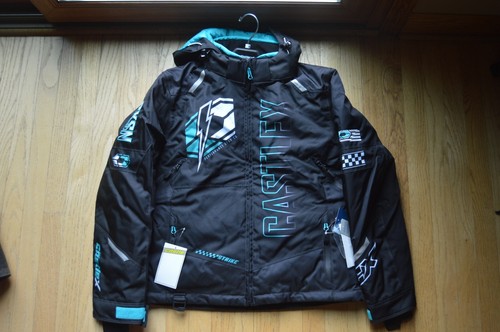 CASTLE X WOMENS STRIKE JACKET SIZE MEDIUM BLACK/TURQUOISE