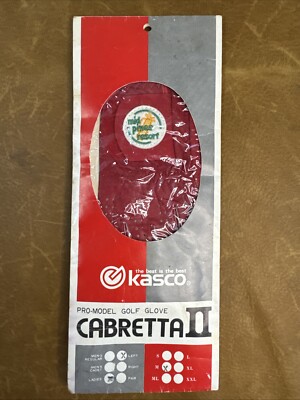 Cabretta II Pro-model Golf Glove Ladies Left Medium Red Vintage