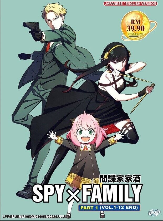 Spy x Family Episodes 1 - 25 English Dubbed Complete Seasons 1 + 2 Anime DVD