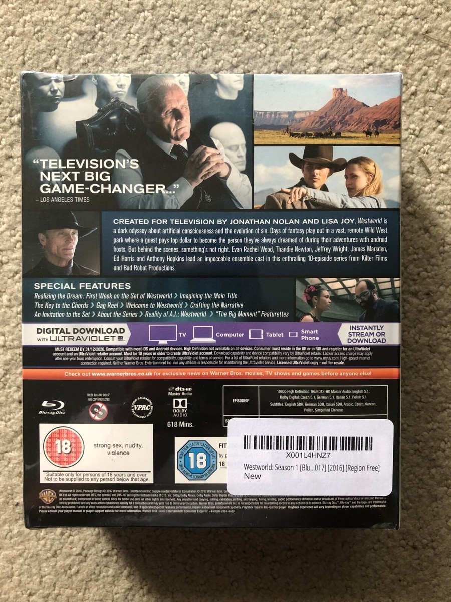 Westworld Season 1 Blu-ray - Brand New & Sealed | eBay