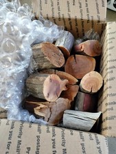 Medium BOX random Manzanita branches rounds exotic wood blanks Wafers Slice