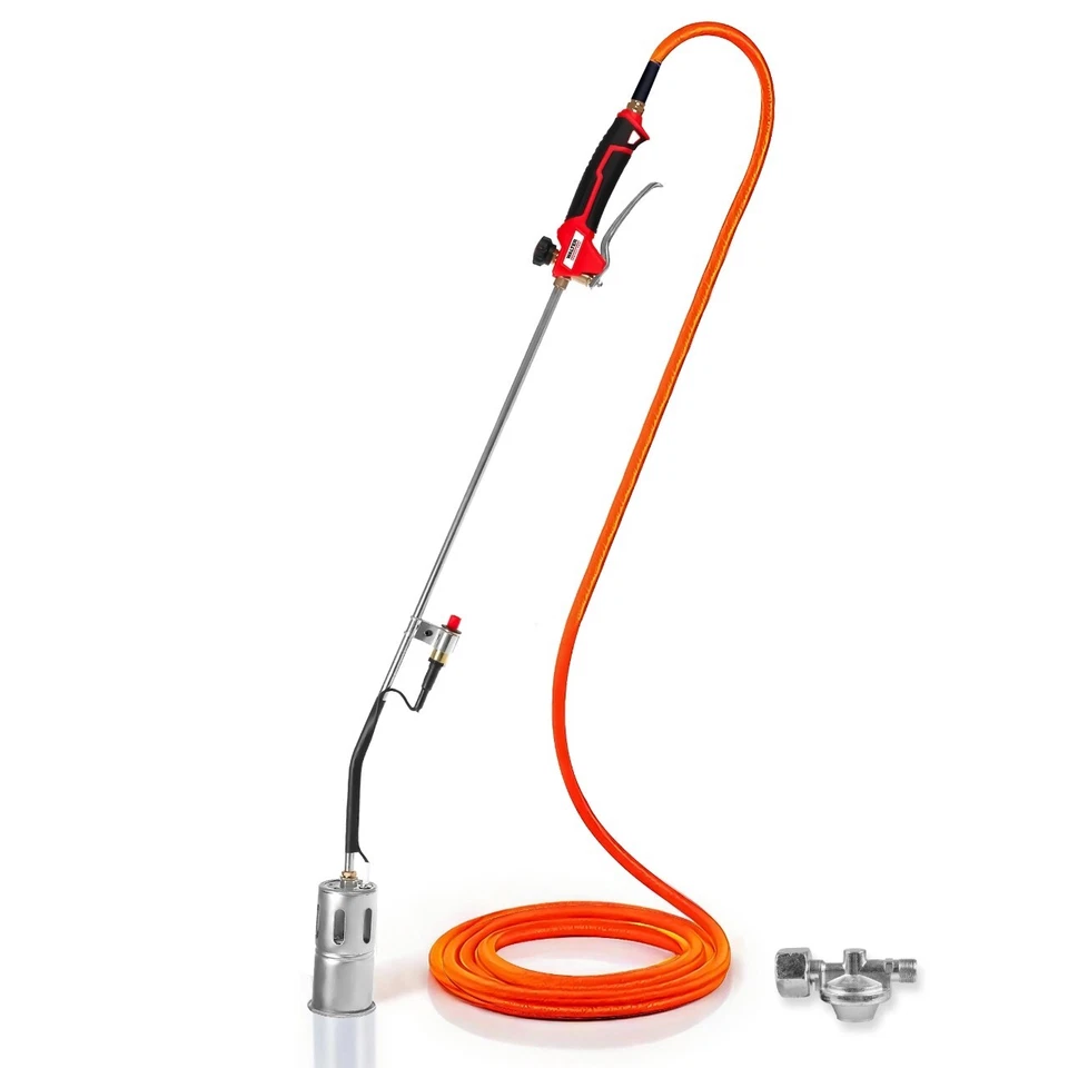 WALTER PROFESSIONAL Anwärmbrenner mit Piezo, Unkrautvernichter Gasbrenner