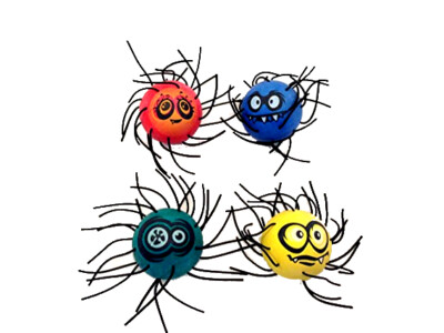 Spider Balls (2er Set) High Bounce Easy Catch Ball mit begrenztem Roll Away