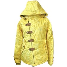 Oakley Yellow Gretchen Bleiler Ski Snowboard Coat Mane Jacket Small Thinsulate
