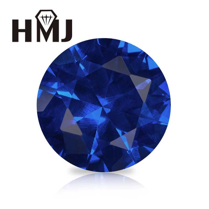 3mm-15mm Blue Natural Flawless Spinel Round Cut Loose Gemstone Certified Jewelry - Image 3 of 4